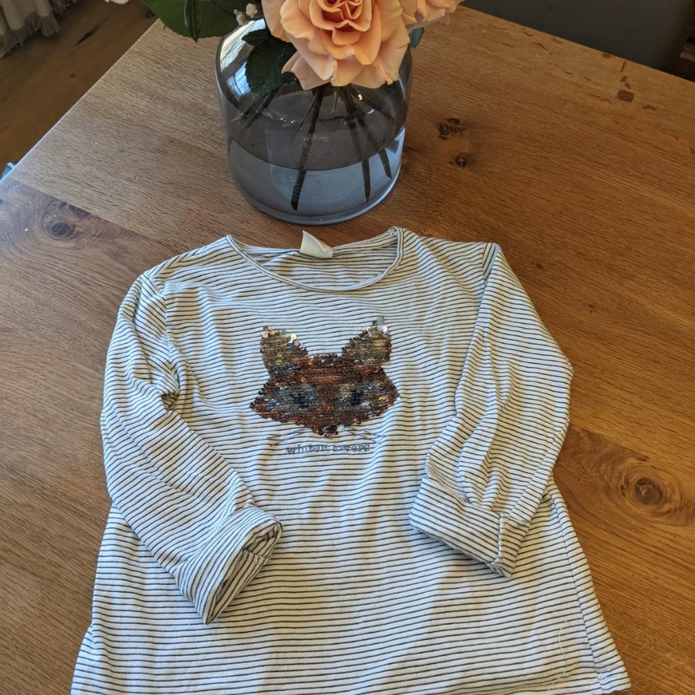 Zara Kids Long Sleeve T-shirt with sequins